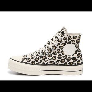 Converse CHUCK TAYLOR ALL STAR PLATFORM HIGH-TOP SNEAKER - Brown Leopard